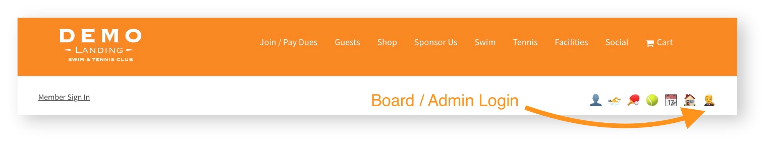pooldues-board-member-login-top-bar-markup
