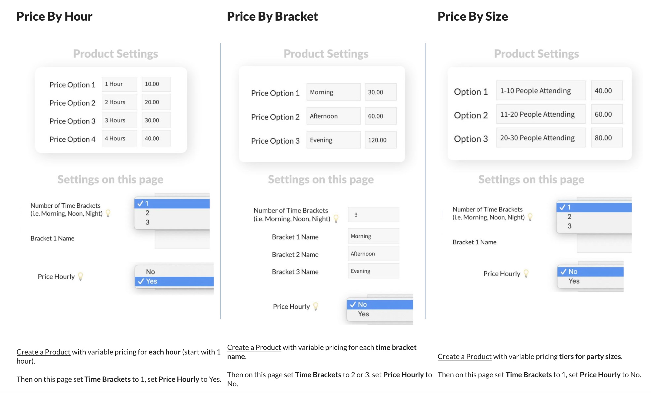 pooldues facility settings pricing options