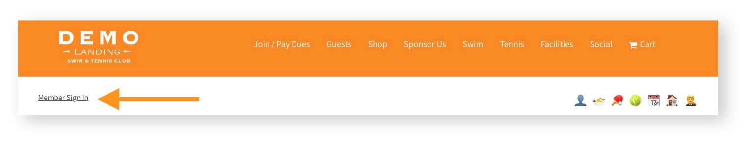 pooldues-member-login-top-bar