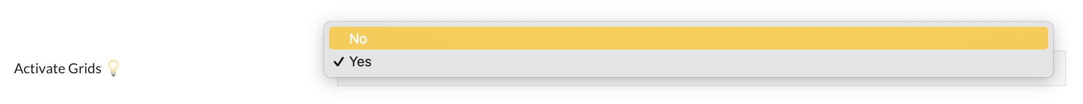 pooldues settings top bar activate grid