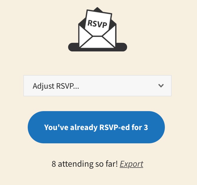 pooldues rsvp section signup