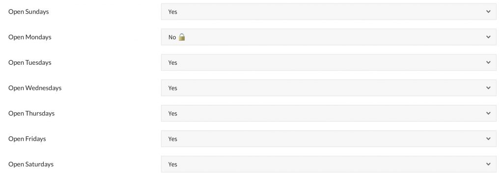 Setting Open Hours for a Reservation Grid – Knowledge Base