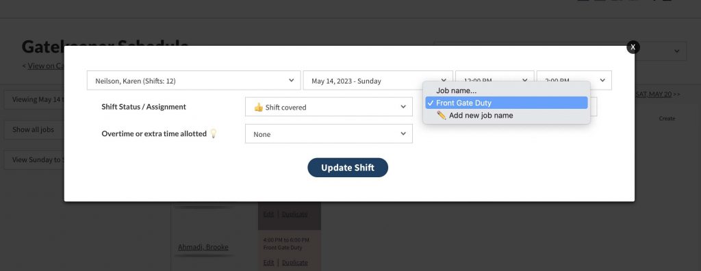 Shift Module Overview – Knowledge Base